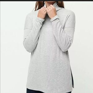 New J. Crew Space Dyed Jersey Tneck Tunic pastel Pink XS Extra Small